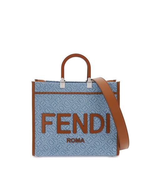 fendi bag black in blue|fendi denim bags.